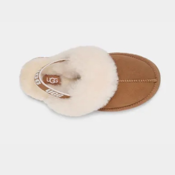 NWT Ugg Funkette Slip-on Sheepskin Slippers in Chesnut - Picture 7 of 10